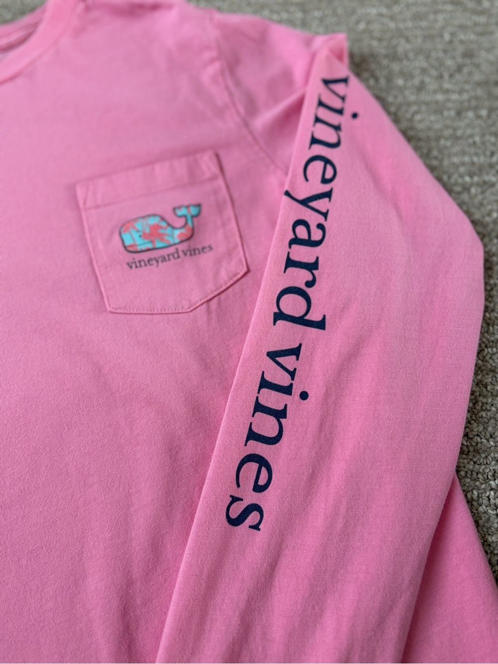 Vineyard Vines Pink Long Sleeve in Good Condition. Size Small